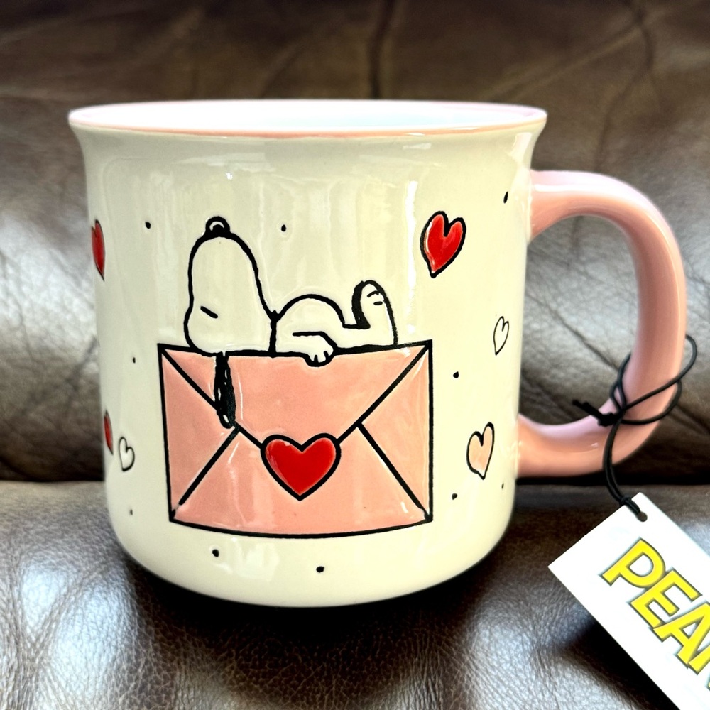Be My Valentine Snoopy on Love Letter - Peanuts Ceramic Mug